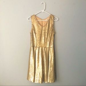 Gold Sequin Dress